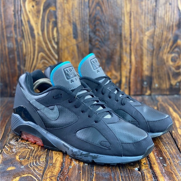 Rare 2010 Nike Air Max 180 Black/Grey/Red/Blue 310155-005 Men‎ Sneakers Size 13